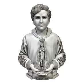 Imagem Busto de São Carlo Acutis de Mármore - 30 cm