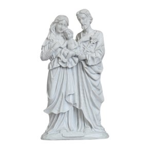 Imagem da Sagrada Família de Mármore Natural - 32 cm