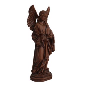Imagem de Arcanjo São Gabriel Resina Efeito Madeira - 31 Cm