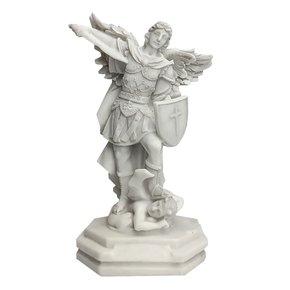 Imagem de Arcanjo São Miguel de Mármore - 17 cm