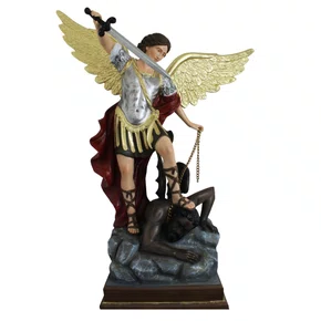 Imagem de Arcanjo São Miguel de Resina Nacional - 115 cm