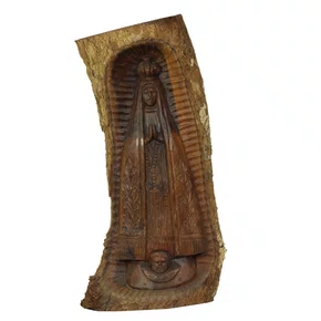 Imagem de Madeira Nossa Senhora Aparecida Toco - 68 cm