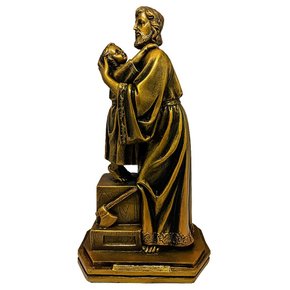 Imagem de Mármore de São José Afetuoso Bronze - 30 cm