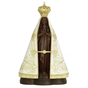 Imagem de Nossa Senhora Aparecida Marfim de Resina Nacional - 30 cm
