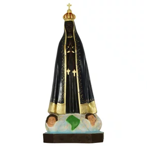 Imagem de Nossa Senhora Aparecida Retrô de Resina Nacional - 95 cm