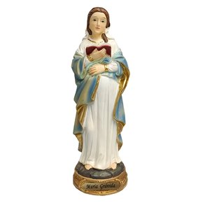 Imagem de Nossa Senhora Grávida de Resina Importada - 19,5cm