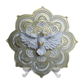 Imagem de Resina Divino Espírito Santo de Mesa - 14 cm x 14 cm