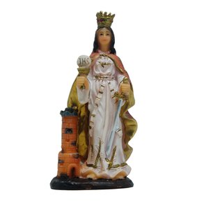 Imagem de Santa Bárbara de Resina Importada - 7cm