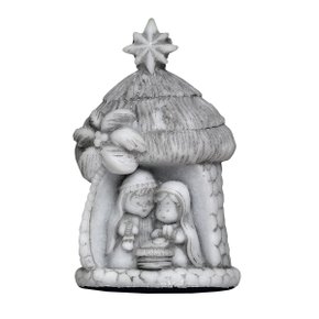 Imagem de Sagrada Família com Gruta de Mármore - 9,5 cm