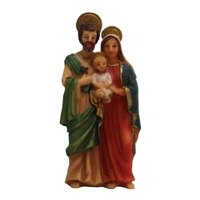 Imagem de Sagrada Família de Resina Importada - 8 cm
