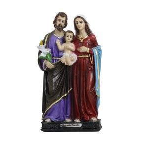 Imagem de Sagrada Família de Resina Nacional - 19 cm