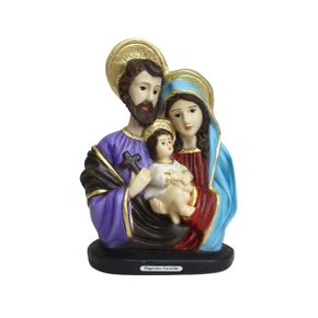 Imagem de Sagrada Família de Resina Nacional - 20 cm