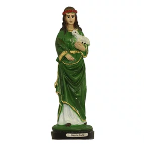 Imagem de Santa Inês de Resina Nacional - 20 cm