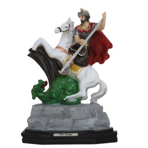 Imagem de São Jorge de Resina Nacional - 20cm