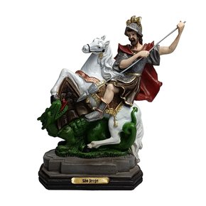 Imagem de São Jorge de Resina Nacional - 28 cm