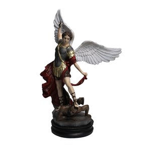 Imagem de Arcanjo São Miguel de Resina Nacional - 39 cm