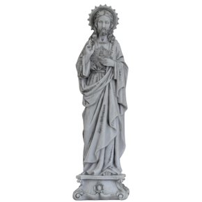 Imagem do Sagrado Coração de Jesus de Mármore - 57 cm