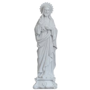 Imagem do Sagrado Coração de Jesus de Mármore Natural - 57 cm