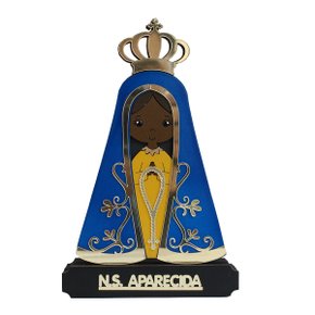 Imagem MDF de Nossa Senhora Aparecida Color - 17 cm