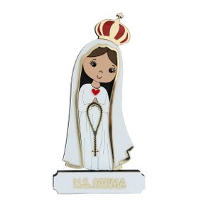 Imagem MDF de Nossa Senhora de Fátima Color - 17 cm