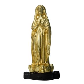 Imagem Fac-símile de Nossa Senhora Aparecida de Resina Nacional Dourada - 20cm