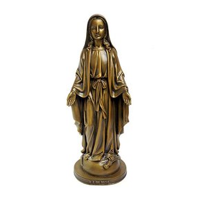 Imagem Nossa Senhora das Graças em Mármore com Pintura em Bronze - 40 cm