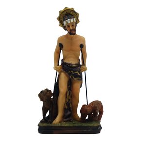 Imagem São Lázaro de Resina Importada - 10cm