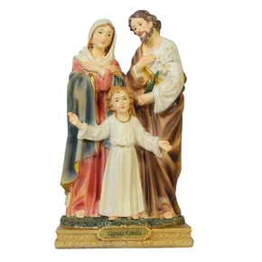 Imagem Sagrada Família de Resina Importada - 21 cm