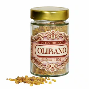 Incenso Litúrgico Olibano Importado Vidro 110g