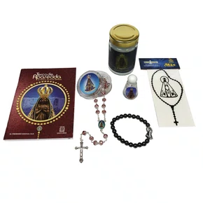 Kit Devocional de Nossa Senhora Aparecida - 5 Peças + 1 Brinde 