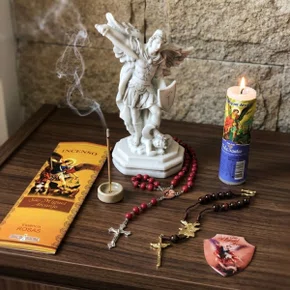 Kit Devocional de São Miguel Arcanjo - 5 Peças + 1 Brinde 