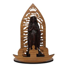 Kit Imagem Fac-símile em Resina e oratório MDF - Imagem 19 cm