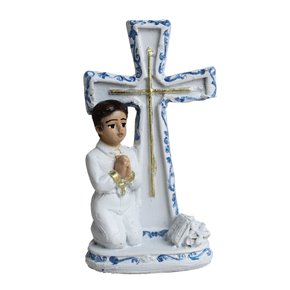 Lembrança 1° Eucaristia de Resina Menino - 9 cm