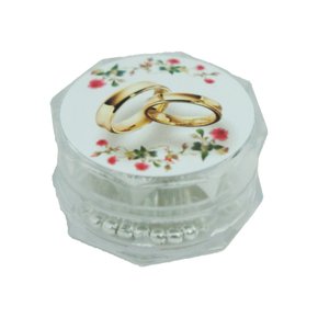 Lembrança Casamento Terço Prata