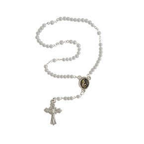 Lembrança Para Batismo Terço Pérola 3mm Lembrança Para Batismo Terço Pérola 3mm