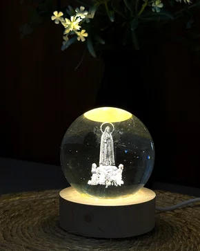 Luminária LED Nossa Senhora de Fátima - Luz Quente