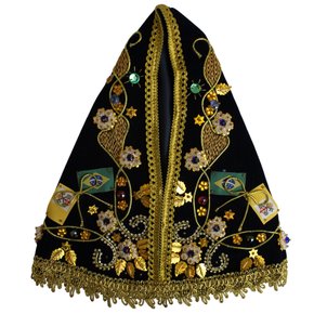 Manto com touca de Luxo para Fac-símile - 25 cm 