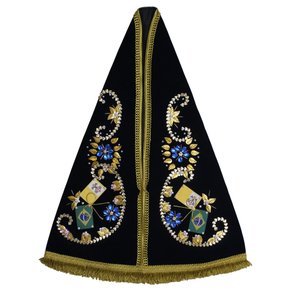 Manto de Nossa Senhora Aparecida - 58 Cm - Modelo Sem Touca Pedra Azul