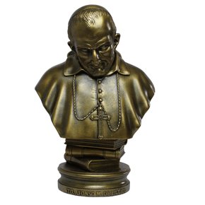 Imagem de Santo Afonso Busto Pintura Bronze de Mármore - 29 cm