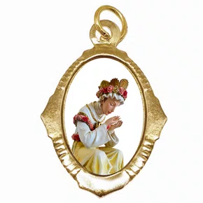 100 unid - Medalha Chapa Nossa Senhora de La Salette