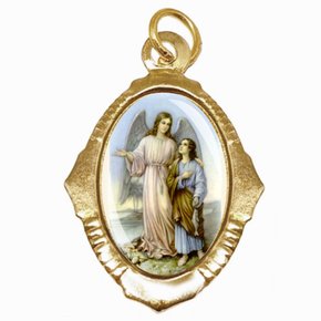 100 Unidades - Medalha Chapa Arcanjo São Rafael