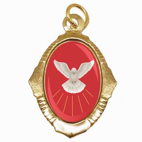 100 Unidades - Medalha Chapa Divino Espírito Santo