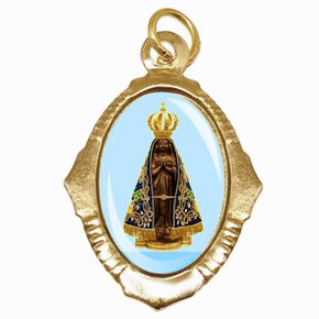100 Unidades - Medalha Chapa Nossa Senhora Aparecida