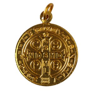 Medalha Dourada de São Bento - 20 unidades - 2,5 cm