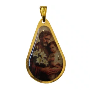 20 unid - Medalha Gota de São José Frente e Verso