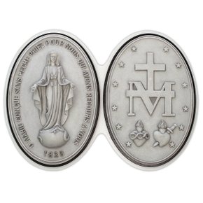 Medalha Milagrosa de Parede em Mármore - 32 cm x 45 cm