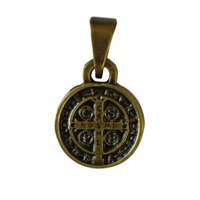 Medalha São Bento Ouro Velho Mini Unidade