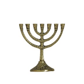 Minorah de Mesa em Bronze para 7 Velas - 14cm