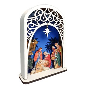 Presépio de Mesa MDF - 22 cm x 16 cm