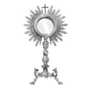 Ostensório Prata em Estanho - 53 cm